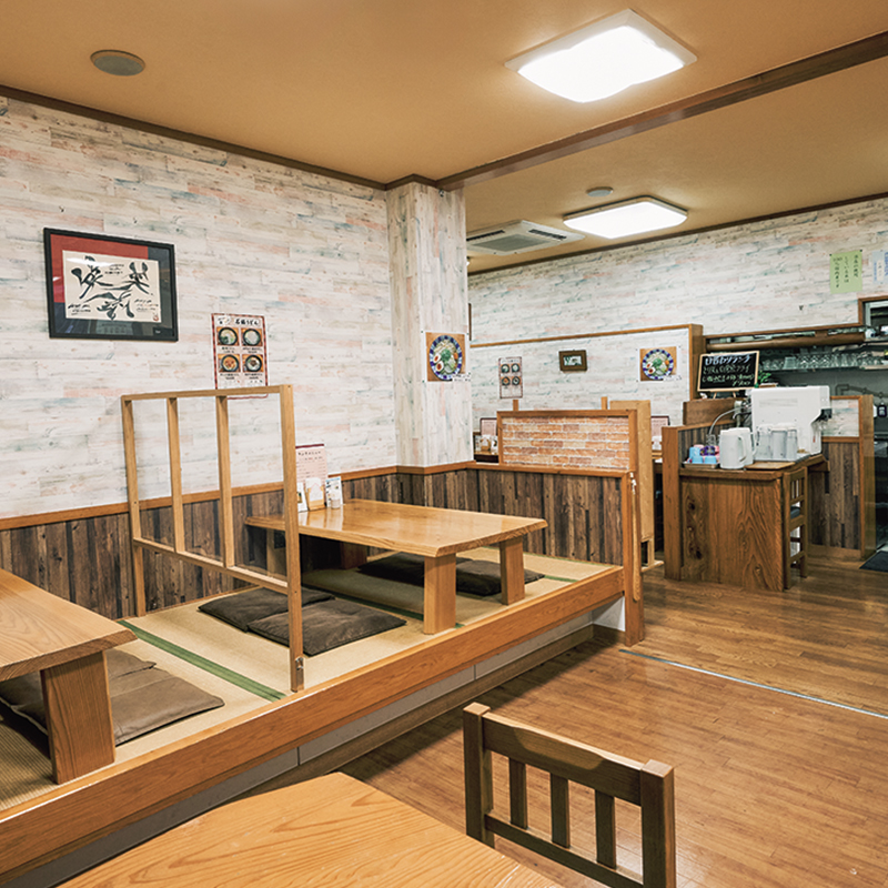 Inside the restaurant