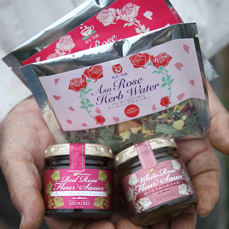 薔薇を使った商品